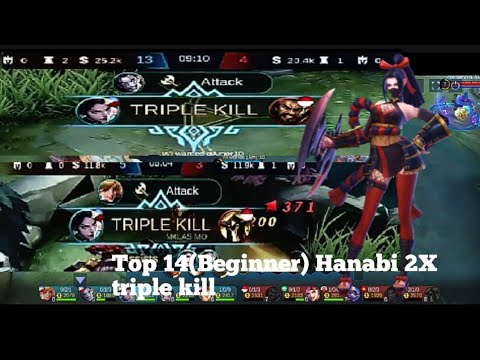 Top 14(Beginner) 2X triple kill ayaw mag pa MANIAC