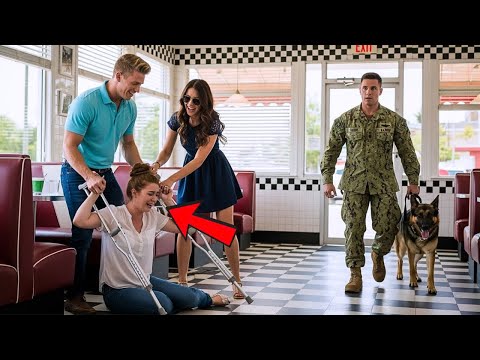 Rich Couple Shoved a Disabled Woman to The Floor—Until a Navy SEAL and His German Shepherd Walked in