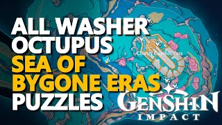 All Washer Octupus Sea of Bygone Eras Puzzles Genshin Impact