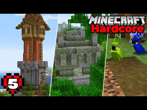 Minecraft Hardcore Let's Play : Enchanting Tower and Jungle Adventure! Episode 5