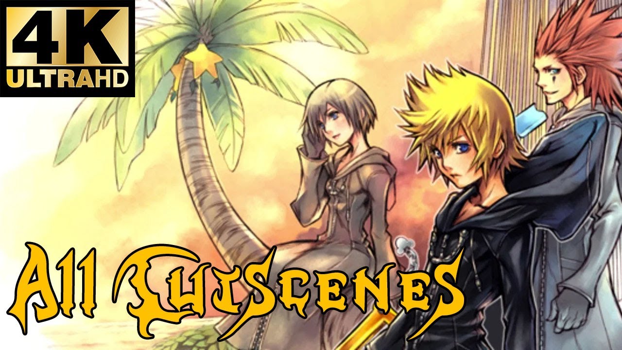 Kingdom Hearts: 358/2 Days - All Cutscenes [4K]