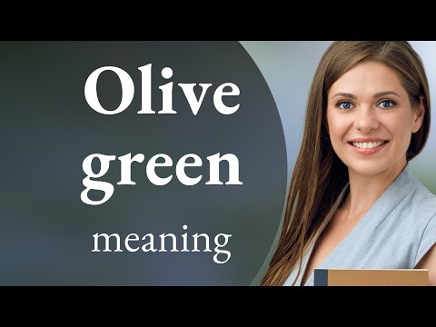 Understanding \Olive Green\ in English