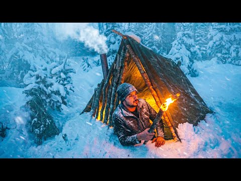 Gefriergefahr bei -15 °C! Extremer Winter-Überlebenskampf im Schneesturm ❄️