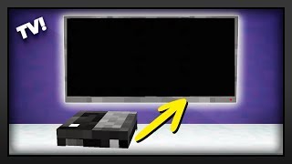Minecraft - How To Make A Flat Screen TV