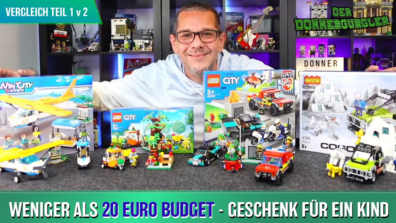 LEGO City vs. Alternativen - Mitbringsel für Kinder unter 20 Euro im Vergleich 1 Lego - Cogo - Gudi