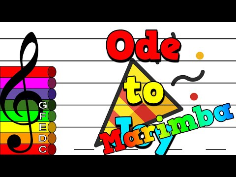 Ode to Joy - Marimba Sound [Treble Clef] [Boomwhackers] [Orff]