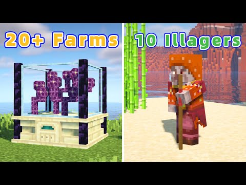 6 Amazing Minecraft Mods : Illager Expansion + 20 New Farms!