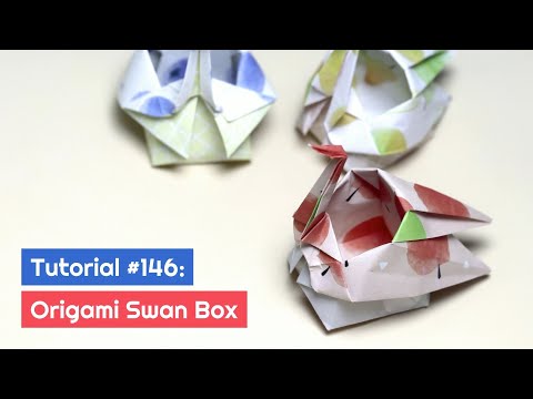 DIY Origami Swan Box | The Idea King Tutorial #146