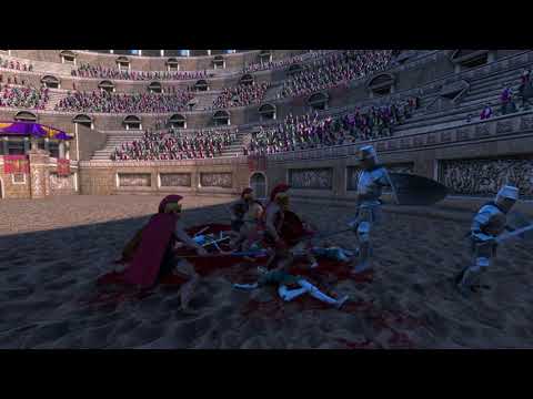 Gladiator fights Roman Spartan Footman Wildman Persian Heavy knight