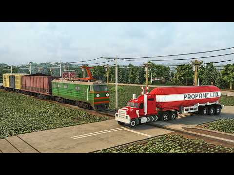 Electric Freight Train vs Vehicles | Teardown Physics Test