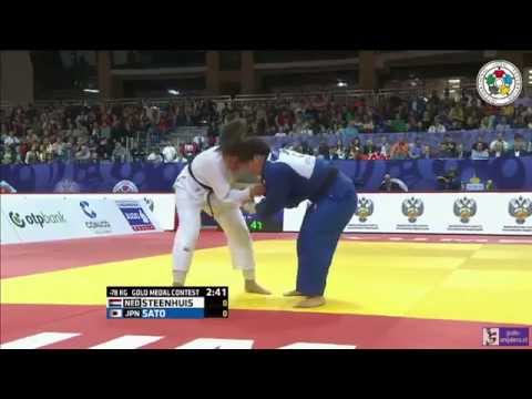 Judo 2015 Grand Slam Tyumen: Steenhuis (NED) - Sato (JPN) [-78kg] final