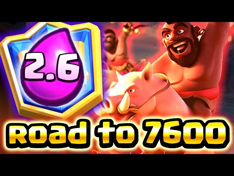 Clash Royale 2.6 road to 7600