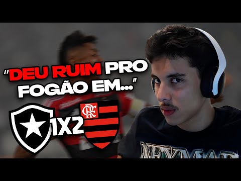 REACT DO RENATINHO: BOTAFOGO 1 x 2 FLAMENGO - ACABOU O GÁS DO FOGÃO?