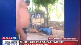Mujer golpea salvajemente a un adolescente Mujer golpea salvajemente a un adolescente