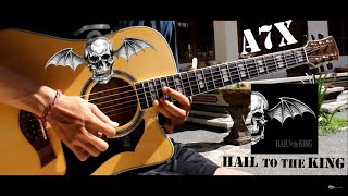 Avenged Sevenfold - Hail To The King ( Acoustic Version Guitar Solo Cover )
