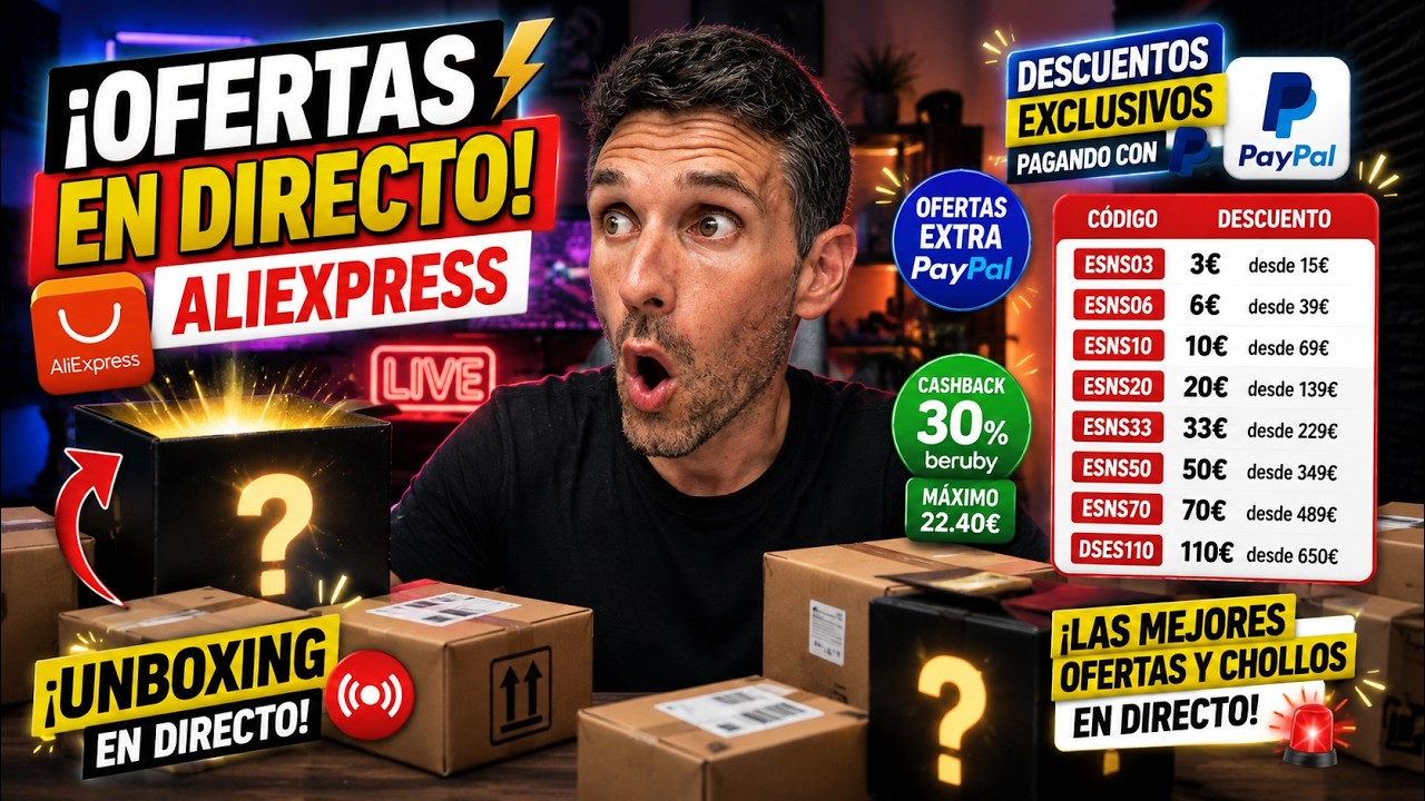 MEGA Unboxing Aliexpress Insta360 Luna, Sony 1000XM5, Realme GT7...  ¡Los chollazos!