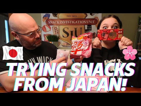AMERICAN FAMILY TRIES SNACKS FROM JAPAN 🇯🇵! Family tries Japanese snacks for the 1st time!