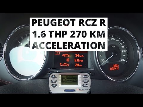 Peugeot RCZ R 1.6 THP 270 hp - acceleration 0-100 km/h