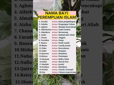 Nama bayi perempuan islami #fyp #viralvideo #edukasi #trending