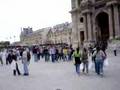 Blonde Girl Arriving At The Louvre Museum In Paris
