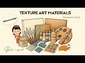 Texture Art Materials What To Use Where To Buy Beginners To Intermediate