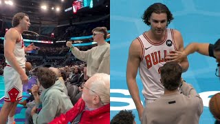 Josh Giddey gets heated with fan joking about past allegations and fan gets ejected