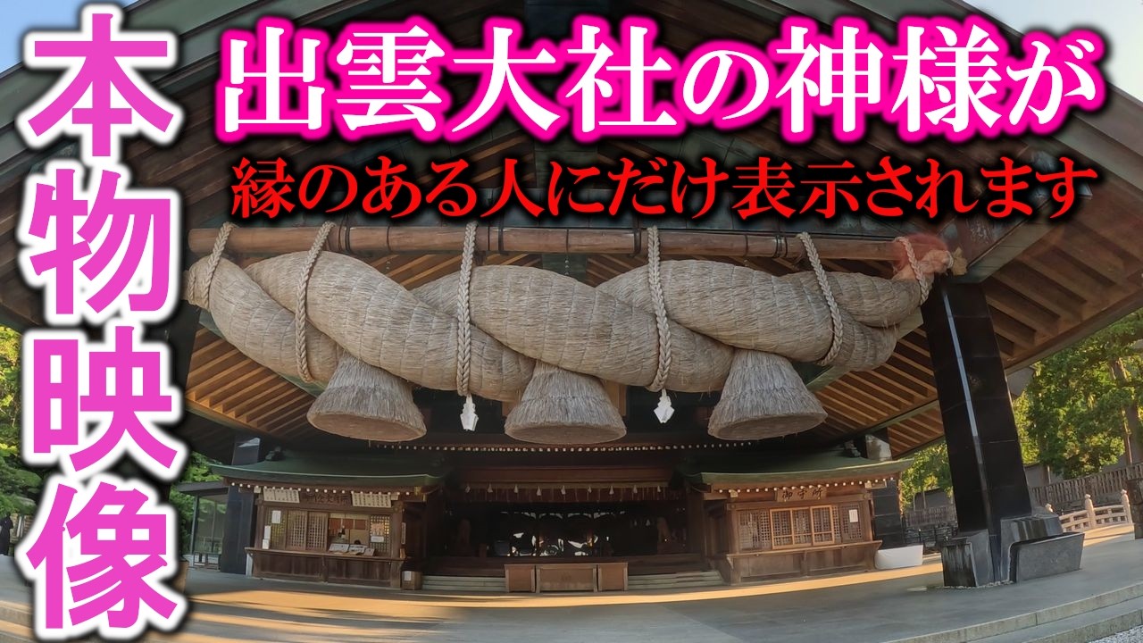 ⚠️1日1回だけ現れる特別な運命※最強神社の出雲大社に現れたものとは｜出雲大社 遠隔参拝462