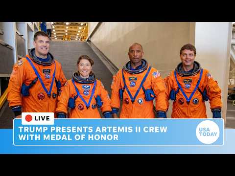 Live: Trump presents Artemis II astronauts with Medal of Honor