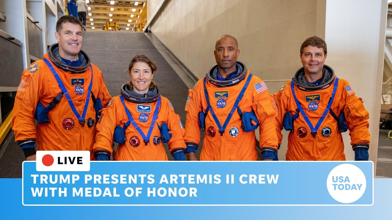 Live: Trump presents Artemis II astronauts with Medal of Honor