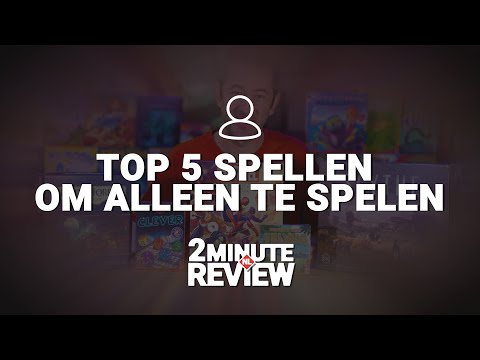 Top 5 bordspellen om alleen te spelen: 1-speler spellen | editie 2020 | 2 Minute Review NL (4K)