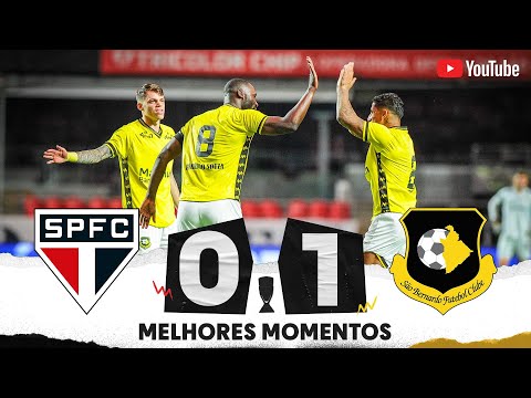 Gols e lances de São Paulo x São Bernardo