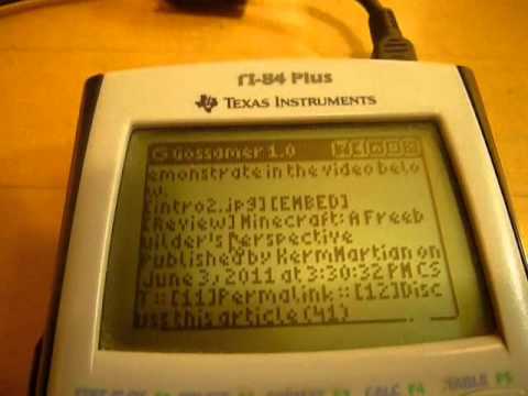A Web Browser For Your… Graphing Calculator?
