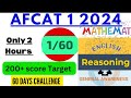 Afcat Strategy Afcat Stategy 2024 Afcat 60 Days Challenge Afcat Maths Classes AFCAT English