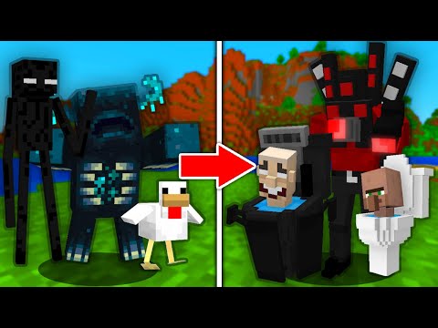 Eider - I remade every mob into Skibidi Toilet in Minecraft (FULL MOVIE)