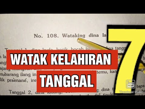 WATAK KELAHIRAN TANGGAL TUJUH #7