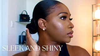 How to do a quick and easy 5 min heatless sleek low bun | sleek bun tutorial | everyday hairstyle