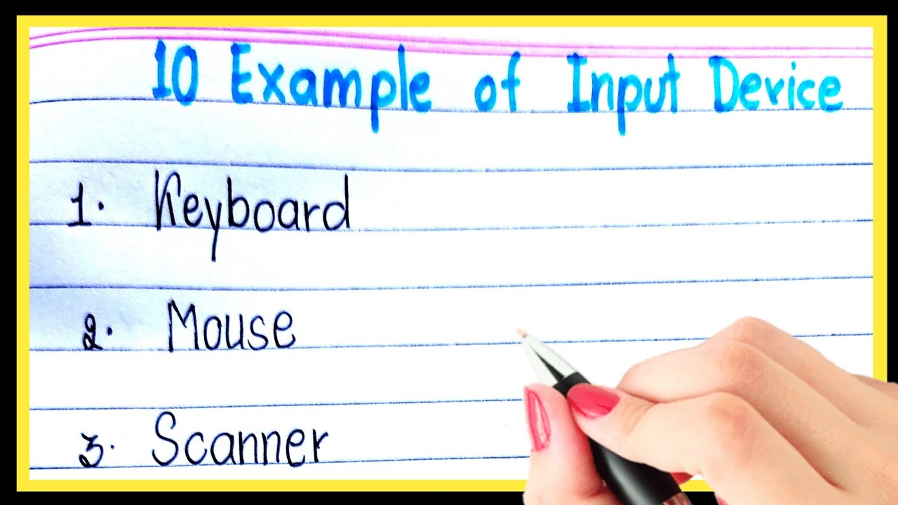 10 example of input device | types of input device