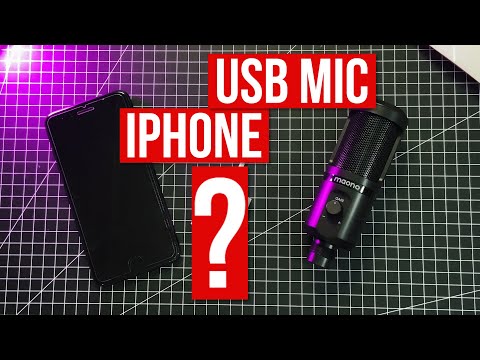 USB Mikrofon an iPhone / iPad anschließen mit Apple Lightning auf USB 3 Kamera Adapter