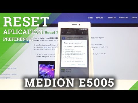 How to Reset App Preferences in MEDION E5005 - Restore Default Setup