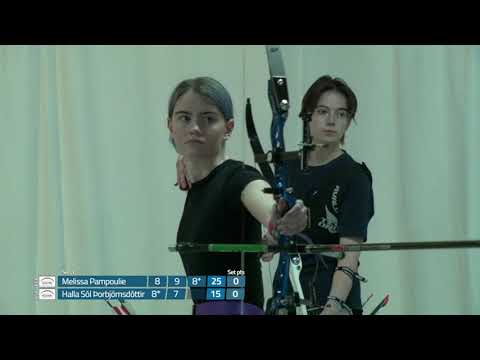 Halla vs Melissa Recurve Women Bronze finals Icelandic National Indoor Championships 2021