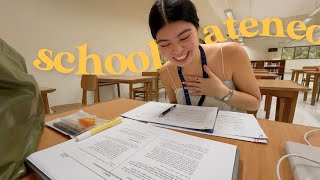 back to school vlog 👩🏻‍💻📚🍎 a week in admu, how I take notes & study