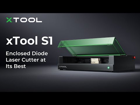 xTool S1 Professional Enclosed Diode Laser Cutting System (10W Edition) - Basic Bundle - A9TF5aj_hrQ