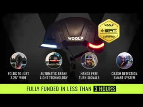Woolf: The First Smart Folding Bike Helmet