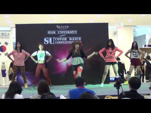 130119 Black' forent cover 4Minute @Siam U Cover Dance Competition 2013