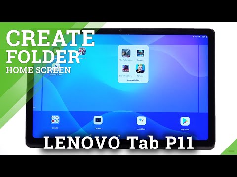 LENOVO Tab P11 - How to Create Apps Folder & Home Screen Organization
