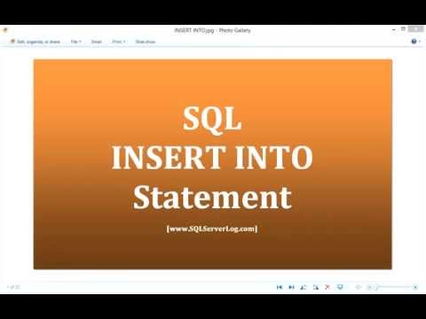 Learn Sql Queries Insert Statement