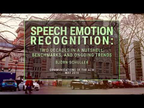CACM May 2018 - Speech Emotion Recognition