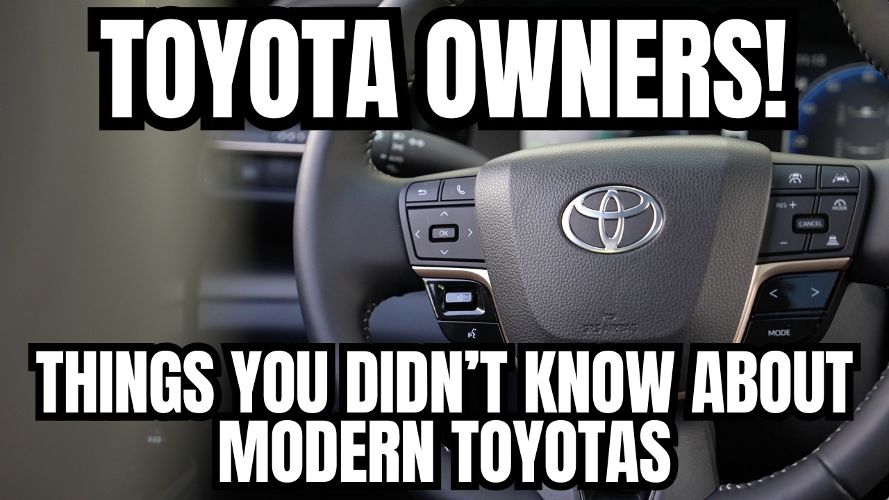 TOYOTA OWNERS! Things You Did Not Know About Modern Toyotas