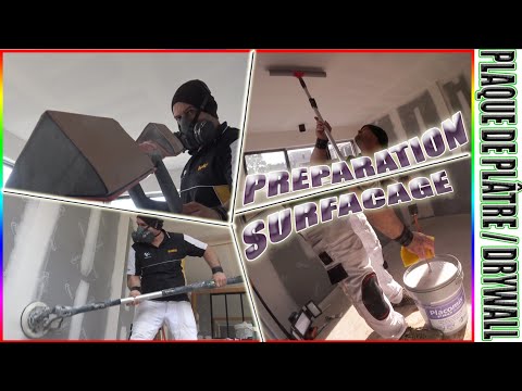 1/3‼️How to Surface / Rake Placo®🤙 Preparation and Equipment / Placomix / DRYWALL