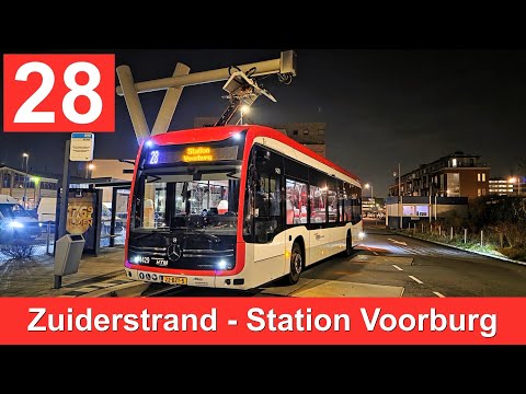 HTM lijn 28: Den Haag Zuiderstrand - Station Voorburg | HTM 1429 | 2025